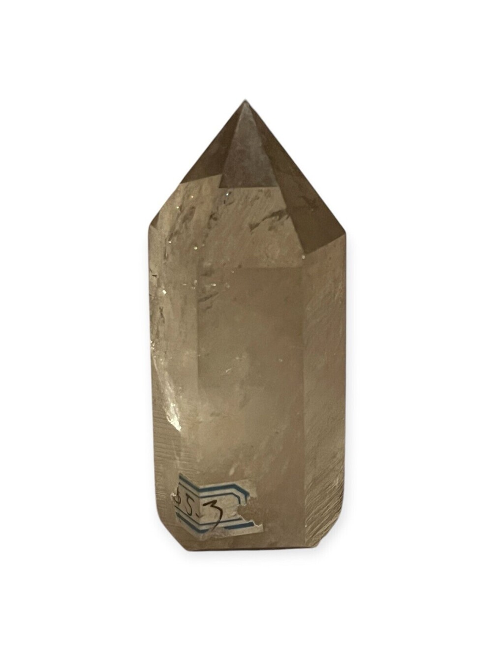 Natural Smoky Quartz Crystal Point Tower Brown Quartz Mineral Specimen
